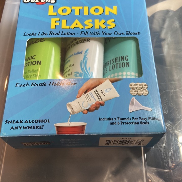 Hidden Lotion Flask, Sneak Alcohol Anywhere, 3-Pack - Picture 6 of 10
